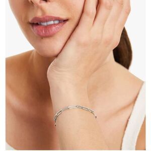 NWT Lucky Charm white gold dipped paper chain bracelet.